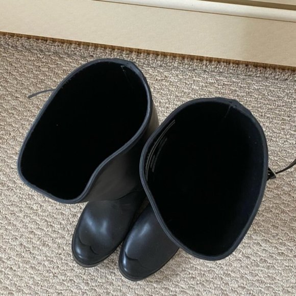 Hunter Women's Original Tall Rain Boots Black 9 - Picture 5 of 14